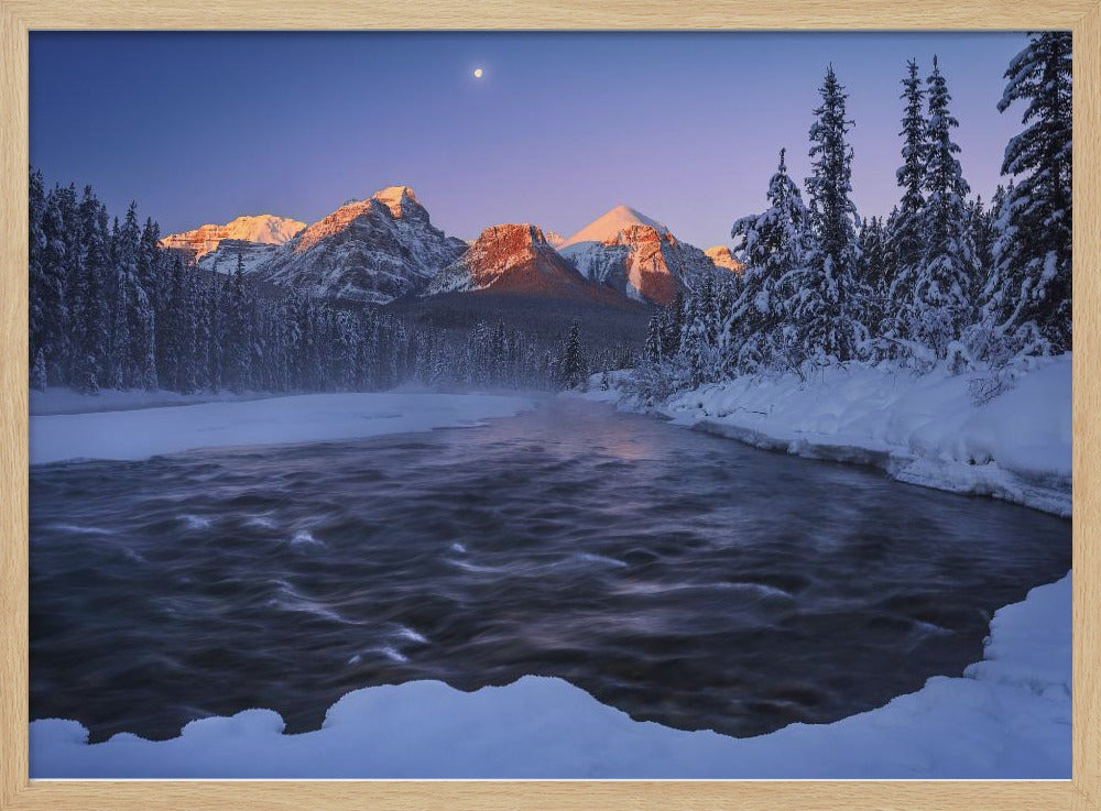 Kanadische Rockies im Winter | Poster