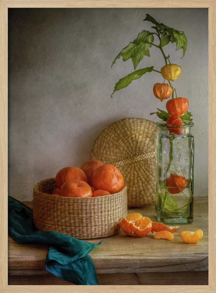 Stillleben mit Clementinen | Poster