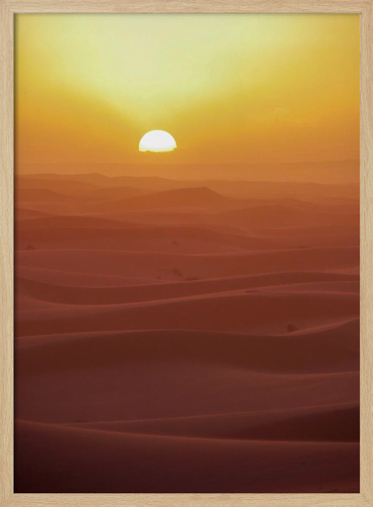Sonnenuntergang über den Dünen | Poster