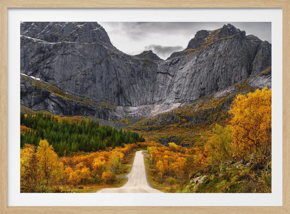 Straße zur Mauer | Poster