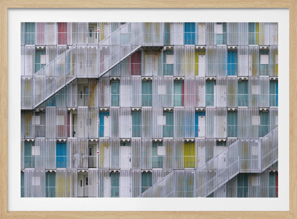 Pastellfarbene Türen | Poster