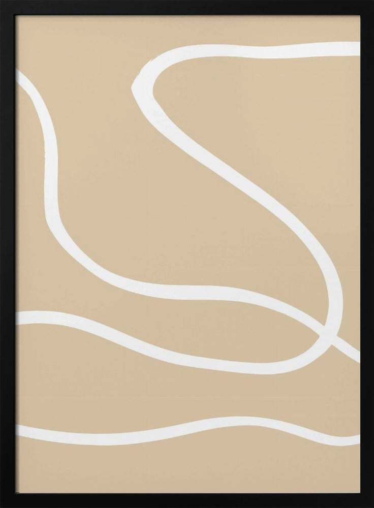 Beige Linien 01 | Poster