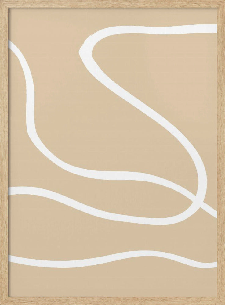 Beige Linien 01 | Poster