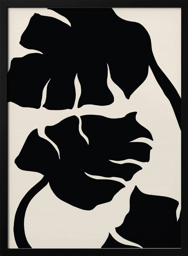 Monstera Schwarz | Poster