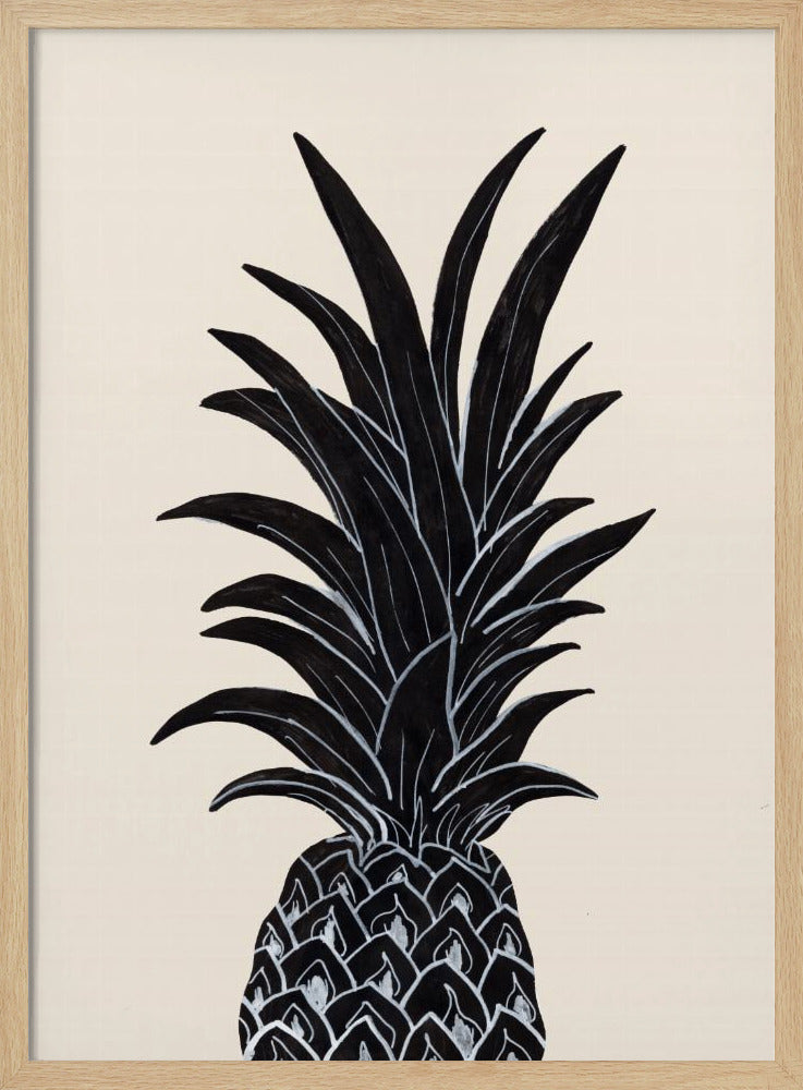Schwarze Ananas | Poster