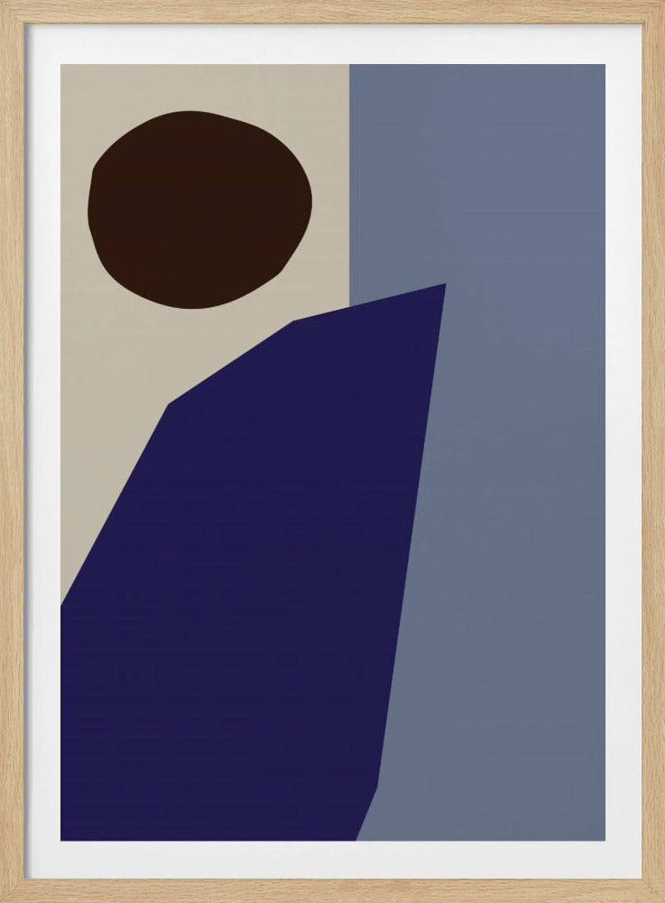 Color Blocks 02 Blue | Poster