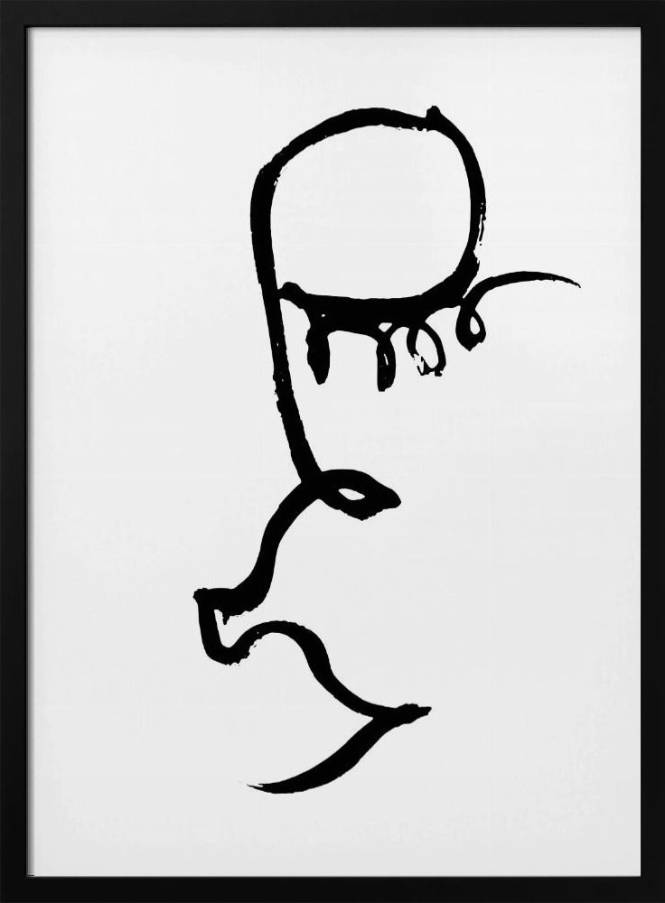 Half Face Black | Poster