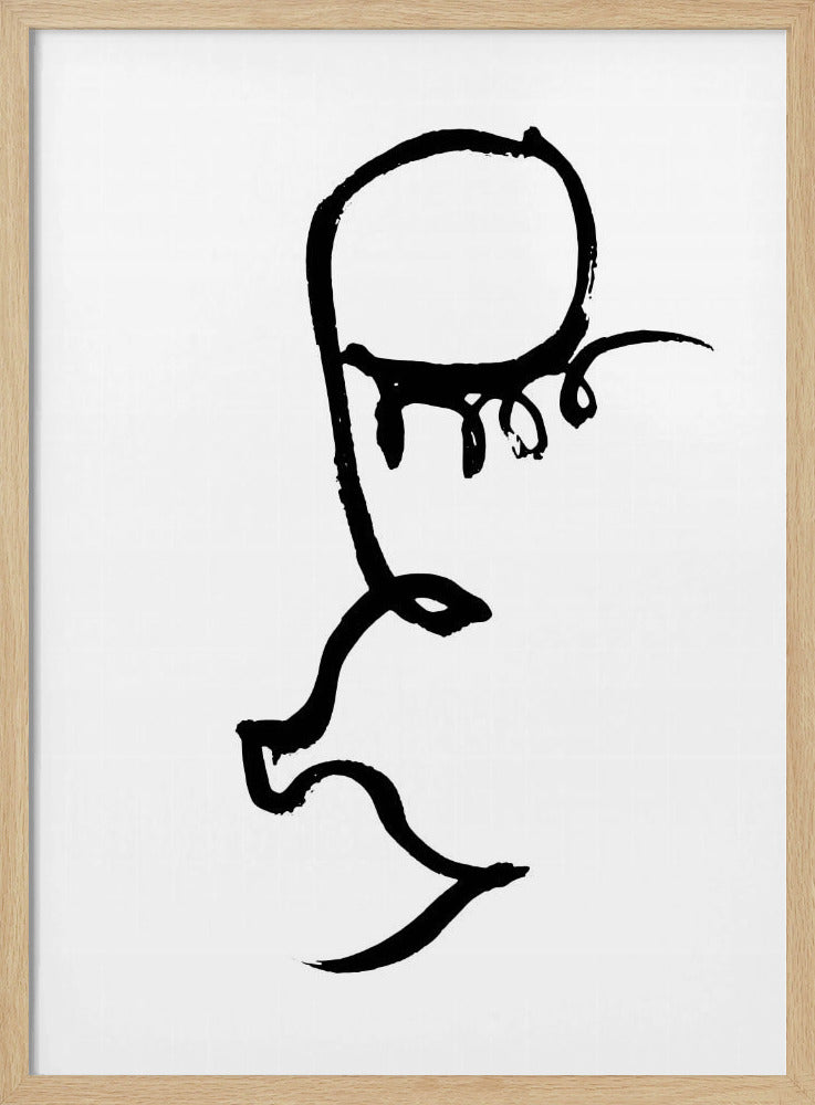 Half Face Black | Poster