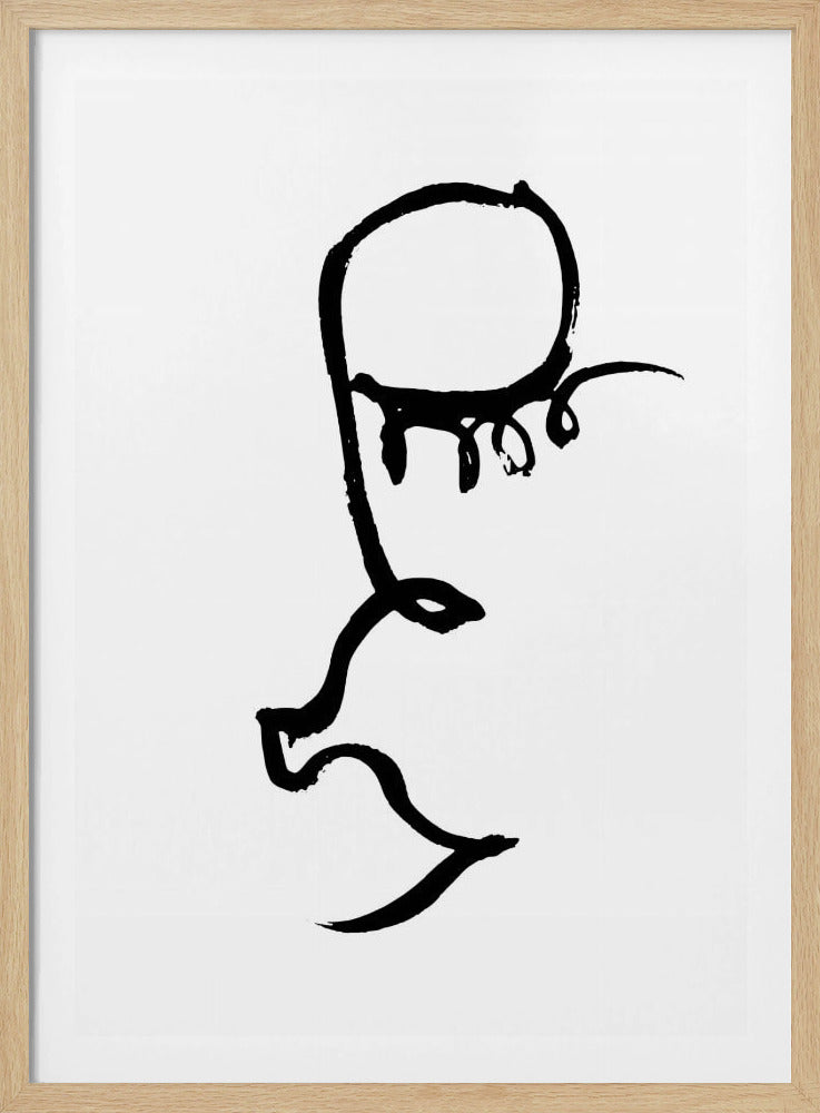 Half Face Black | Poster