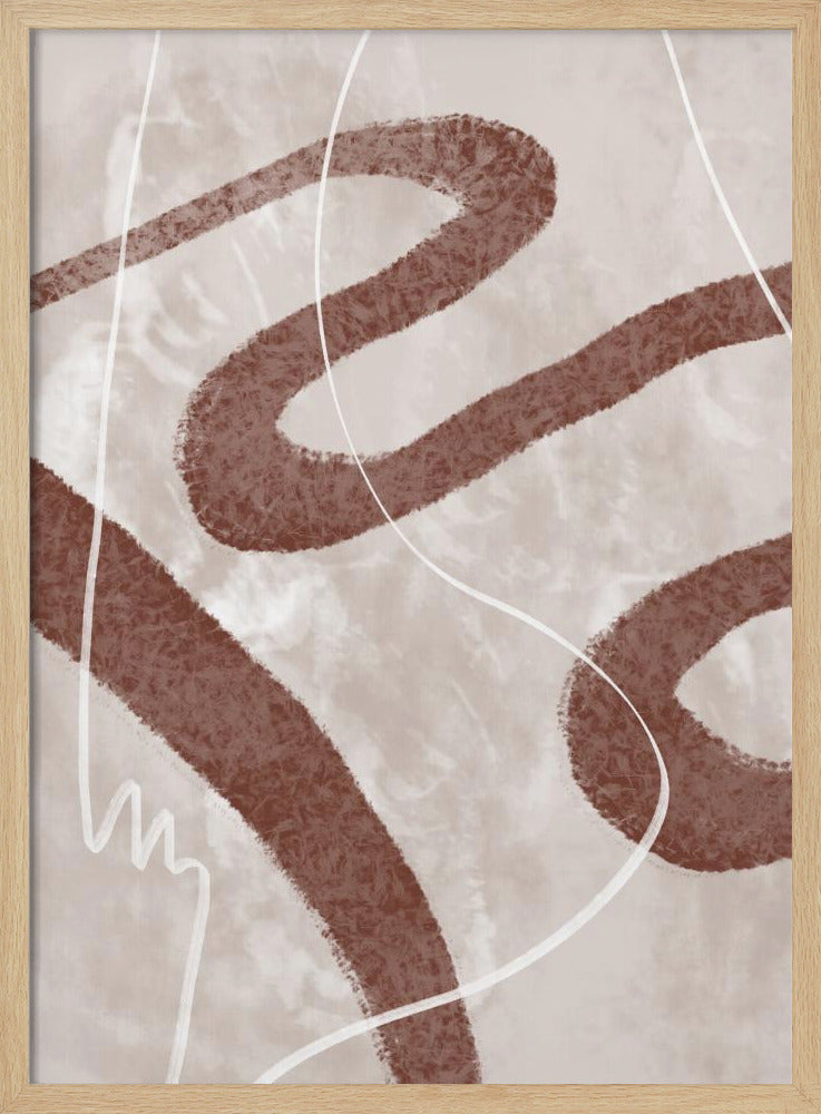 Abstraktes Flaum 02 | Poster