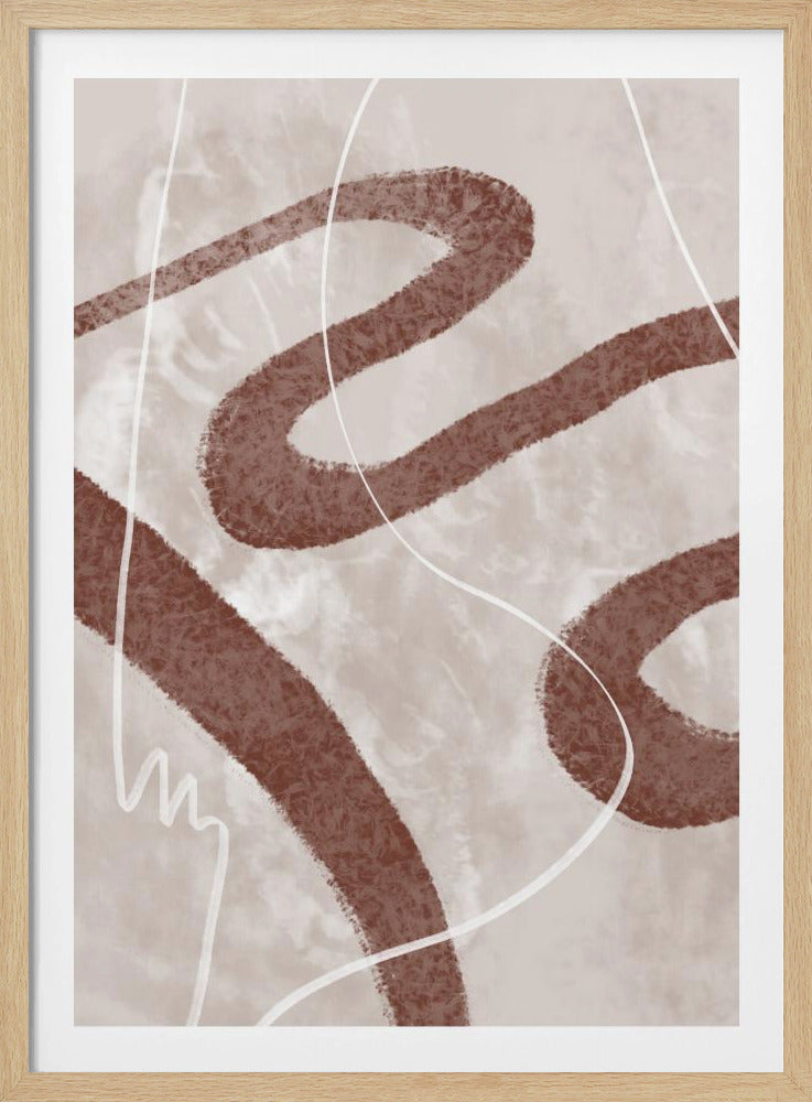 Abstraktes Flaum 02 | Poster