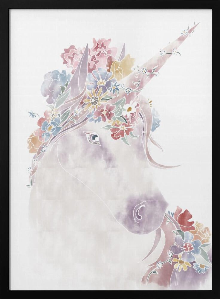 Unicorn Floral | Poster