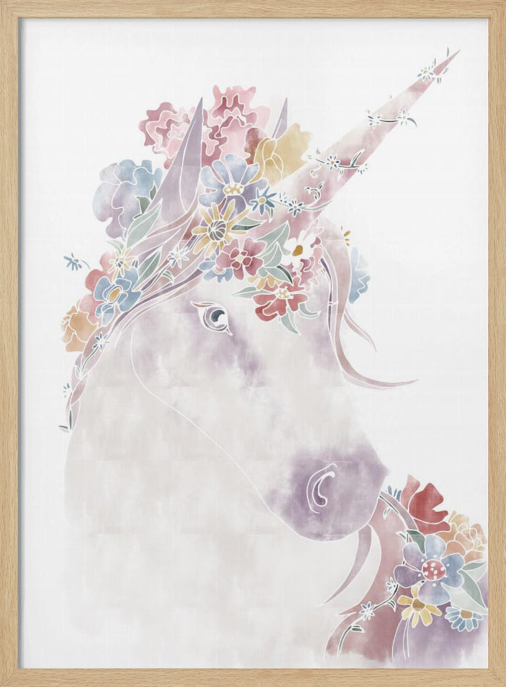 Unicorn Floral | Poster