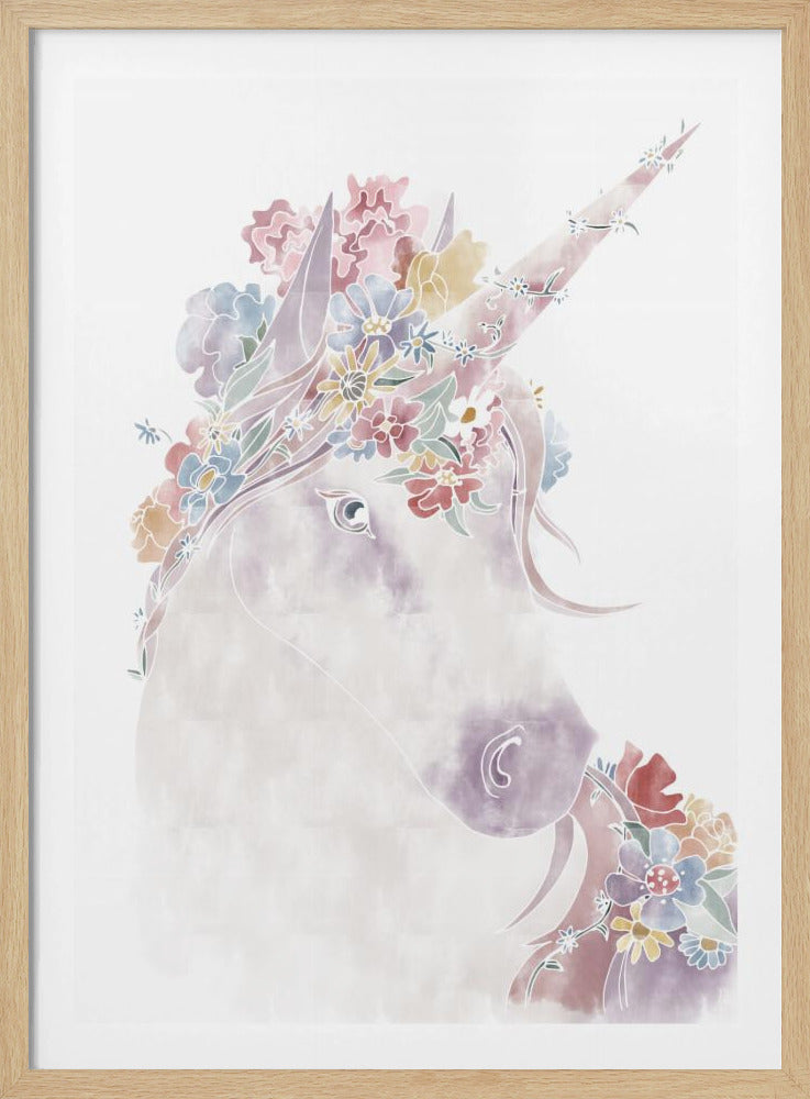 Unicorn Floral | Poster