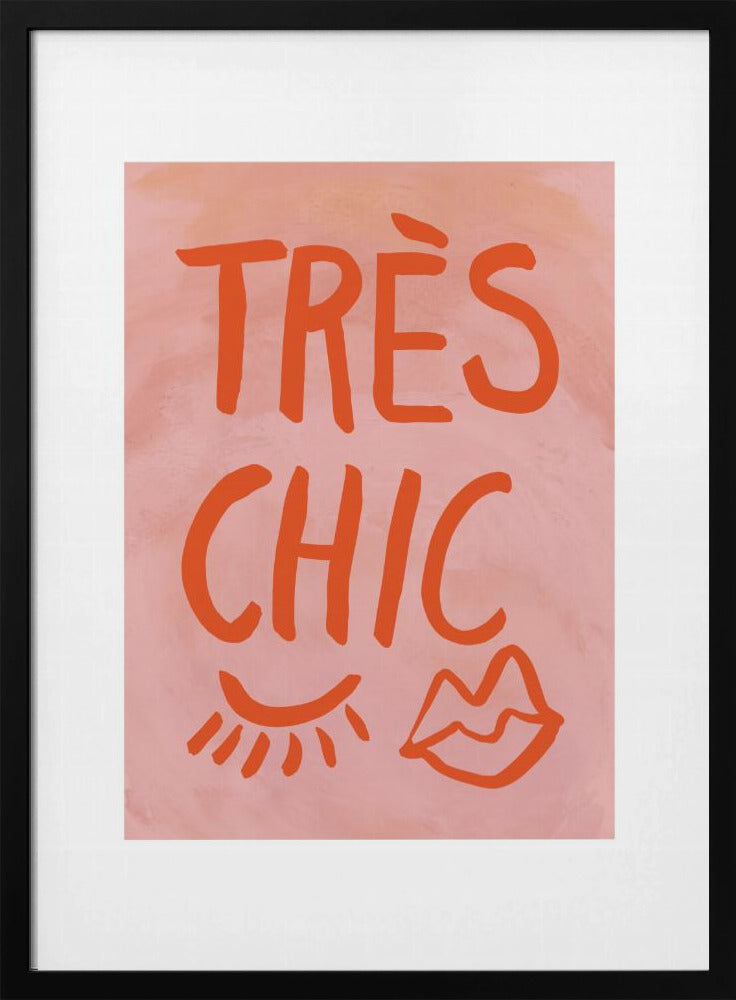 Très Chic Pink Frame | Poster