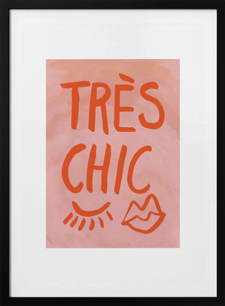 Très Chic Pink Frame | Poster