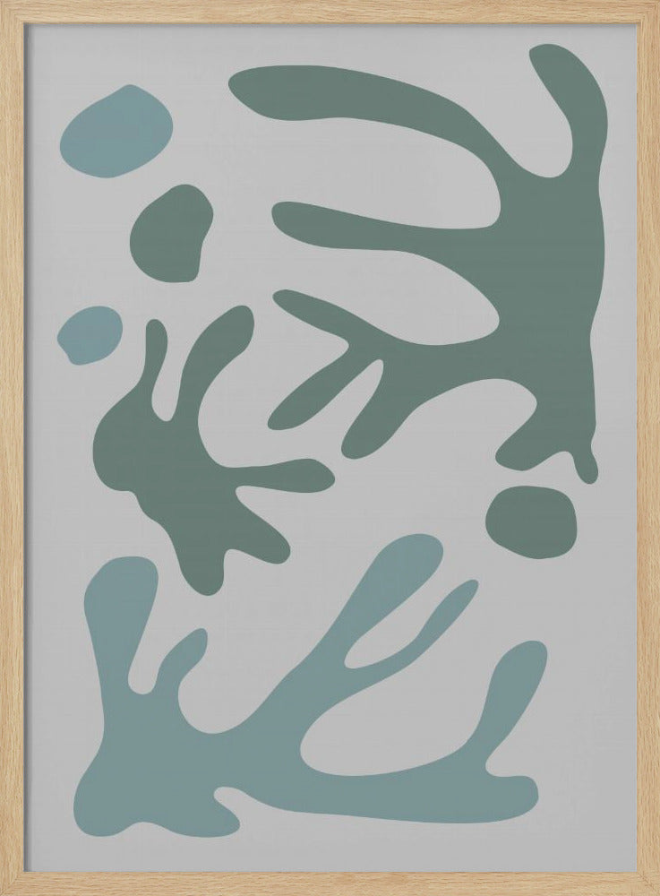 Seaweed Teal No 1 | Poster