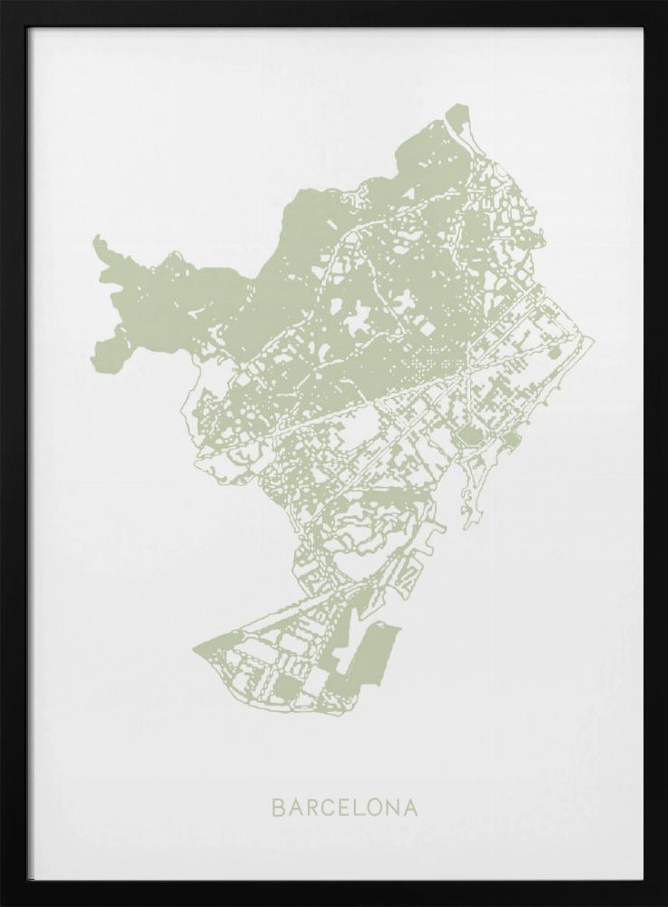 Barcelona Karte | Poster