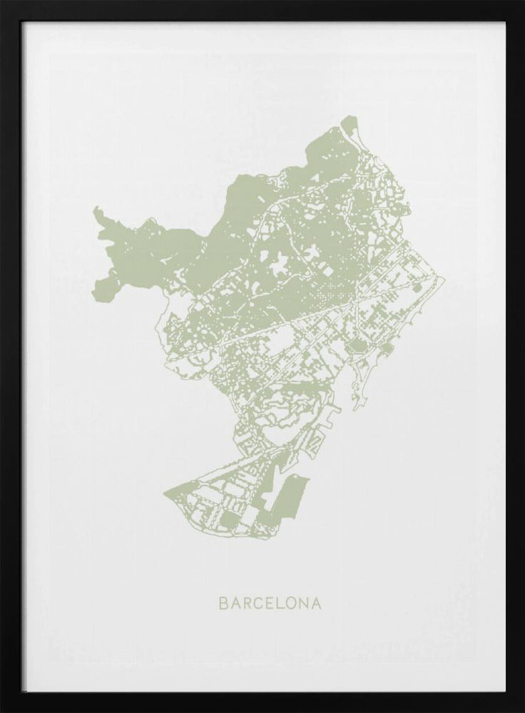Barcelona Karte | Poster