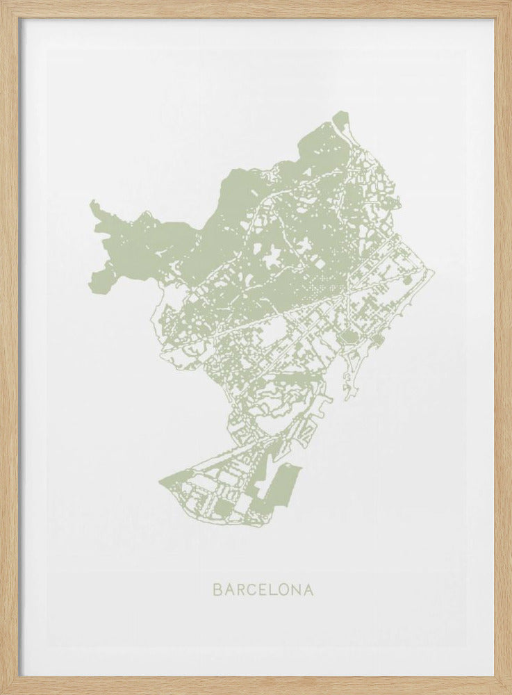 Barcelona Karte | Poster