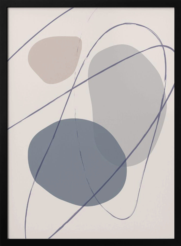 New Shapes Blue No 2 | Poster