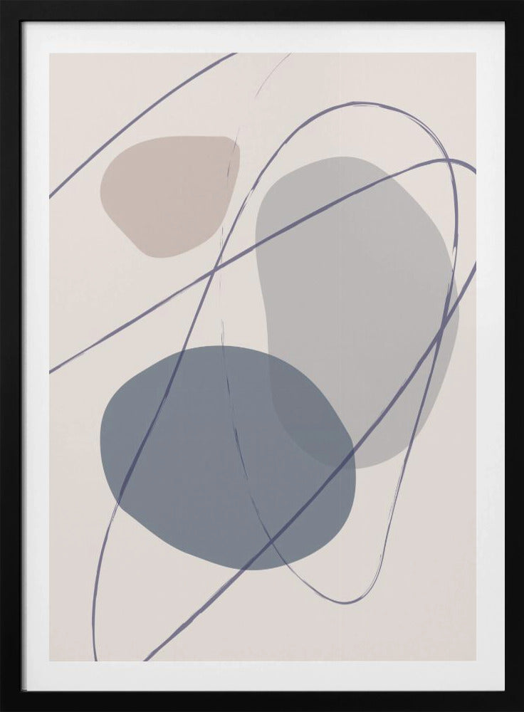 New Shapes Blue No 2 | Poster