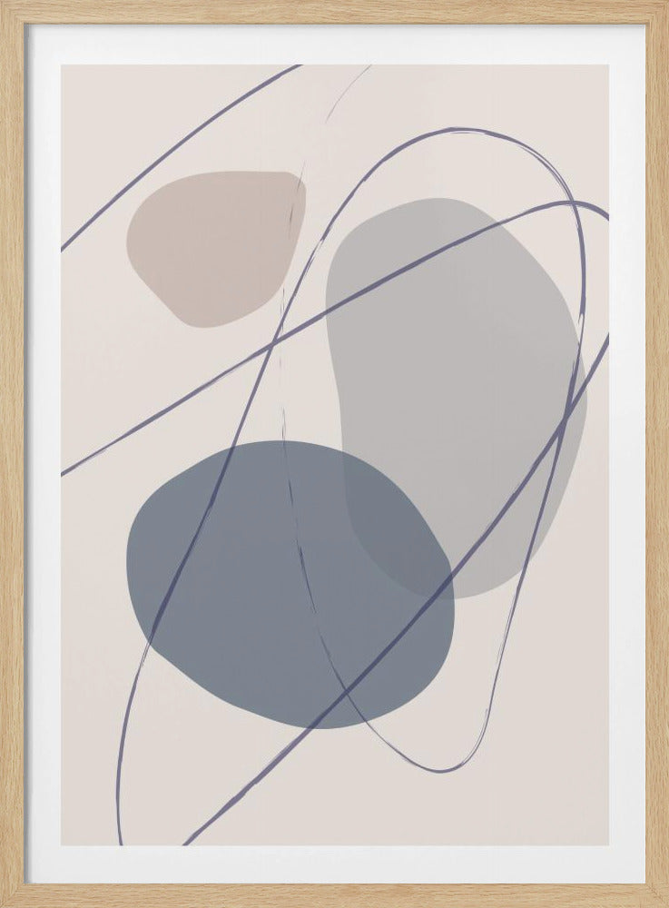 New Shapes Blue No 2 | Poster