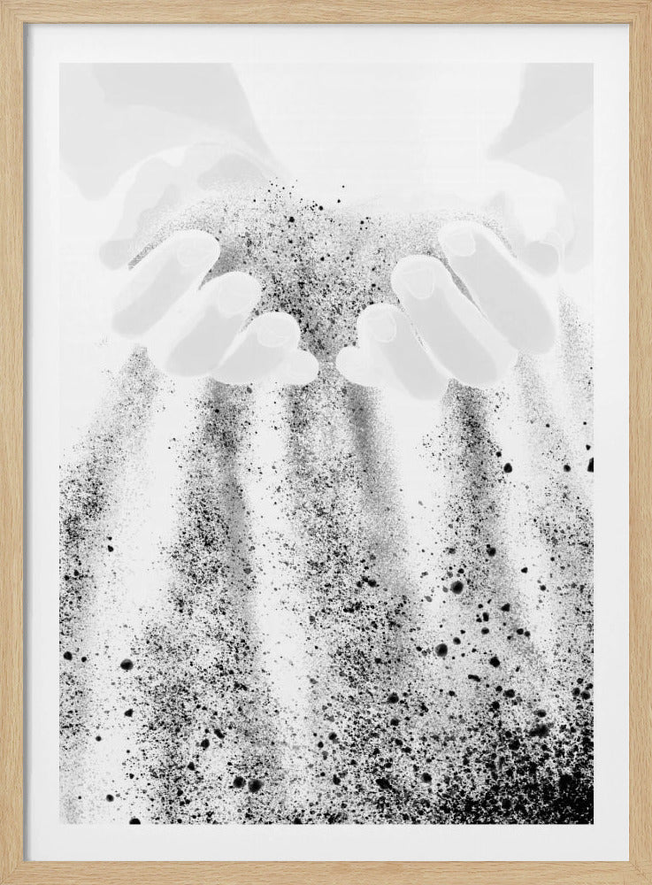 Hands Sand | Poster