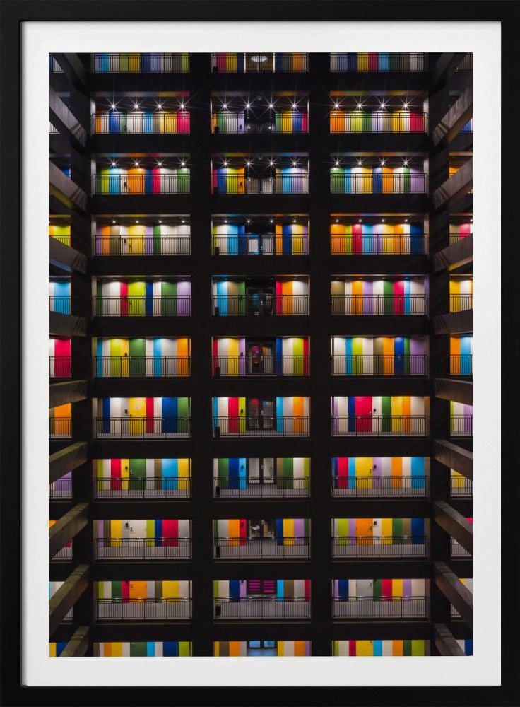 Buntes Gebäude | Poster