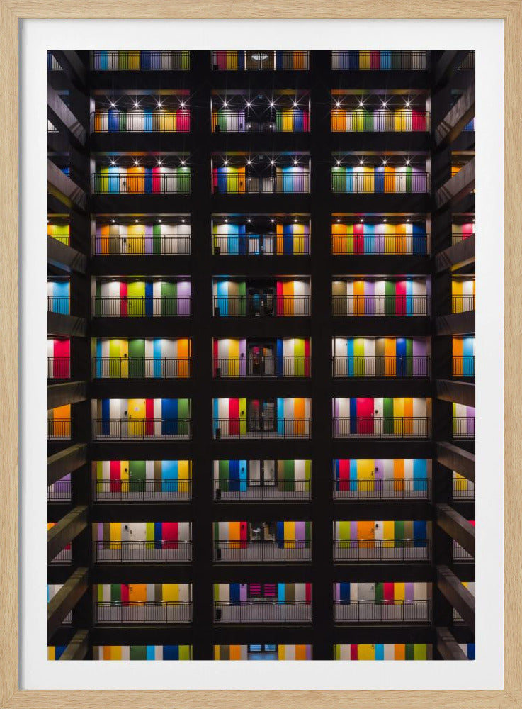Buntes Gebäude | Poster