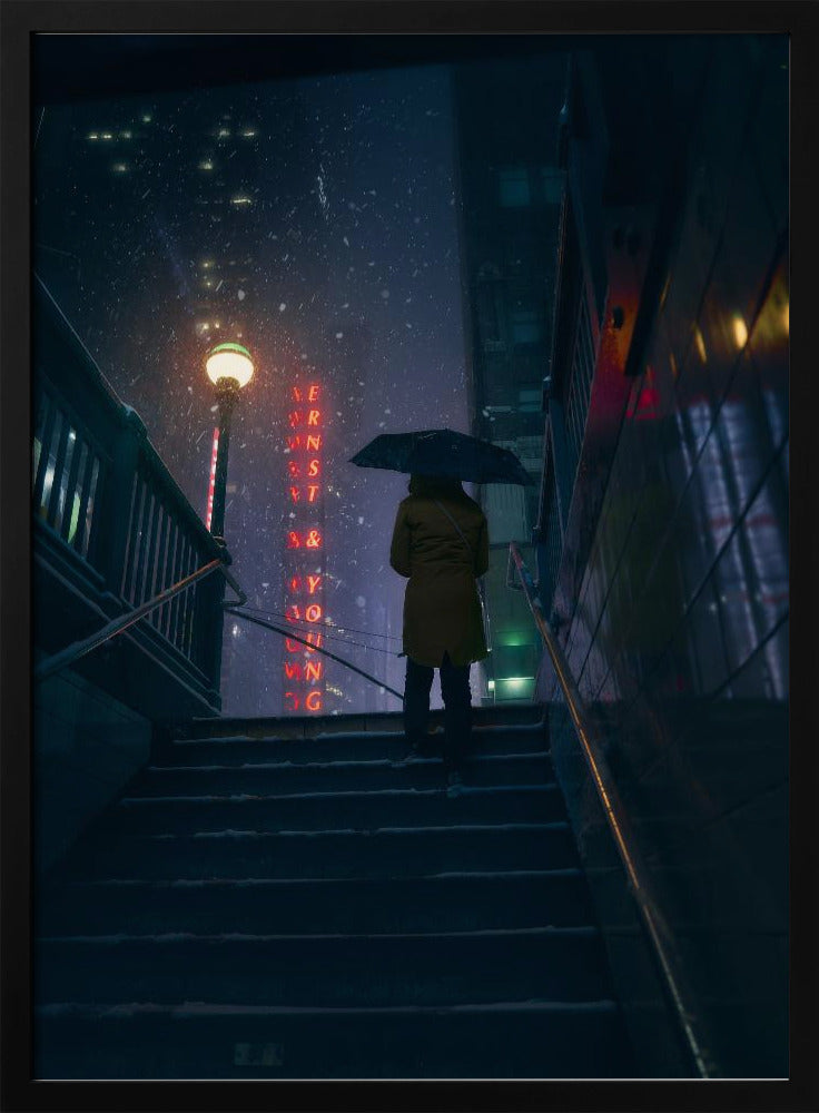 Ausfahrt in den Sturm | Poster