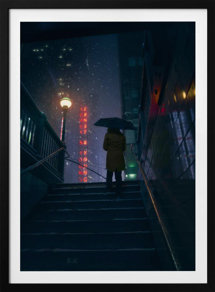 Ausfahrt in den Sturm | Poster