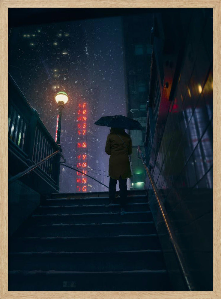 Ausfahrt in den Sturm | Poster