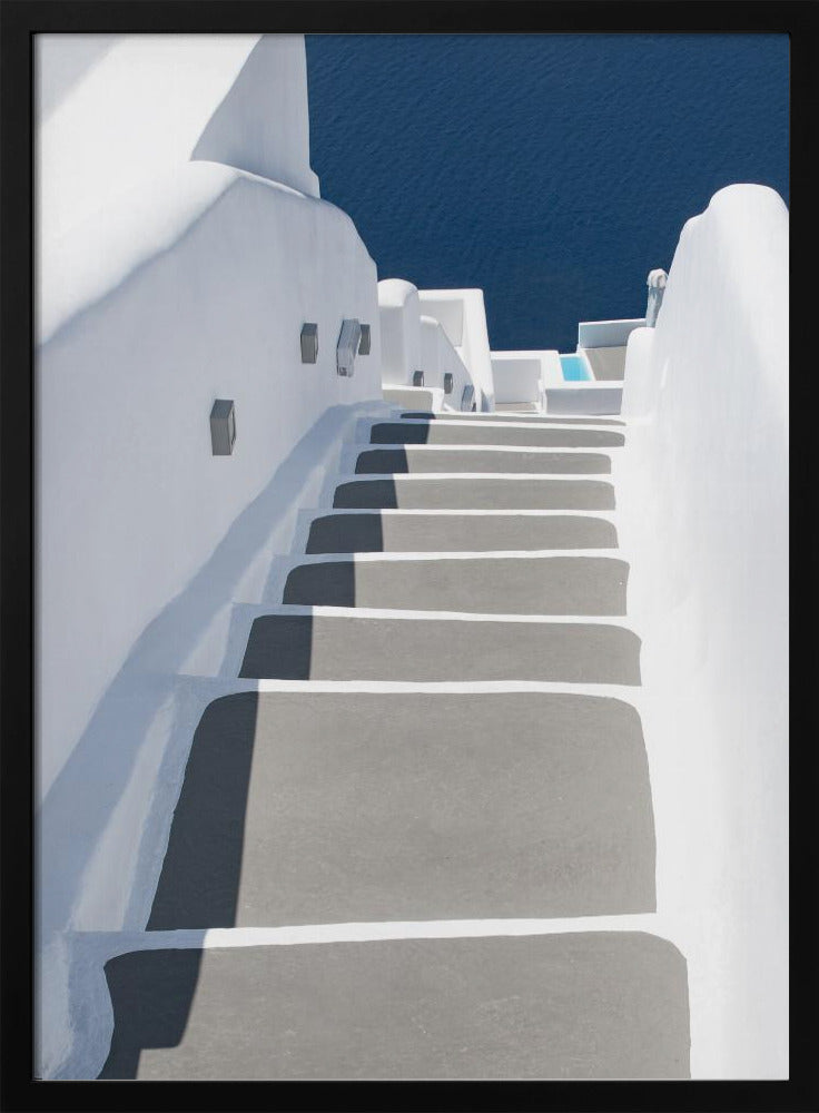 Schritte zum Pool und Meer | Poster