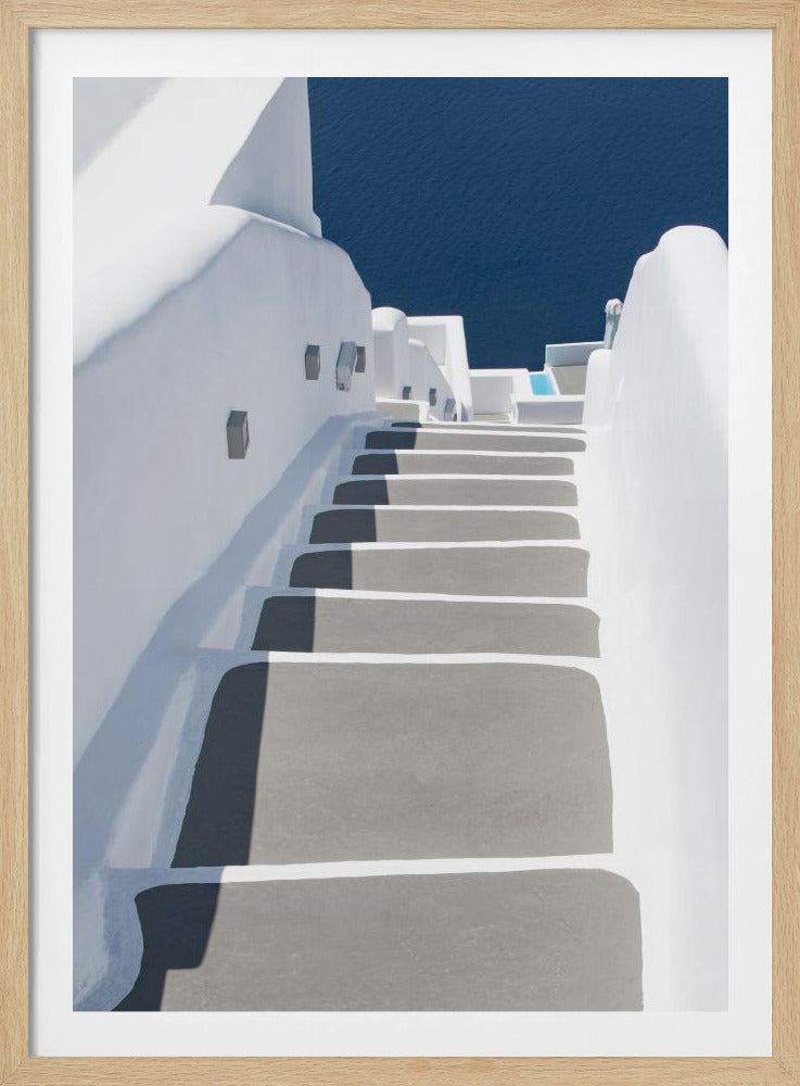 Schritte zum Pool und Meer | Poster