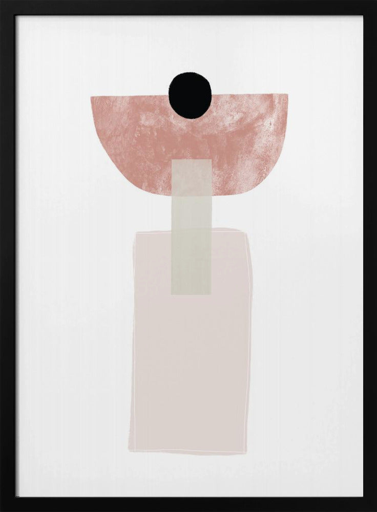 Geometric Shapes in Soft Earthy Tones | Poster