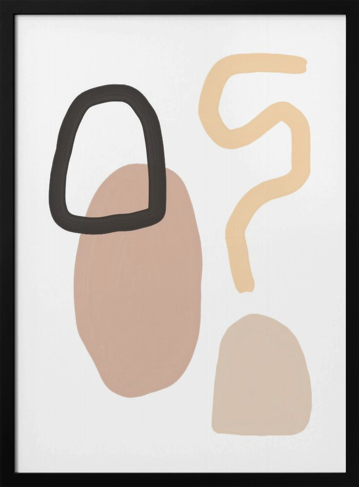 Minimalistische Formen und erdige Töne | Poster