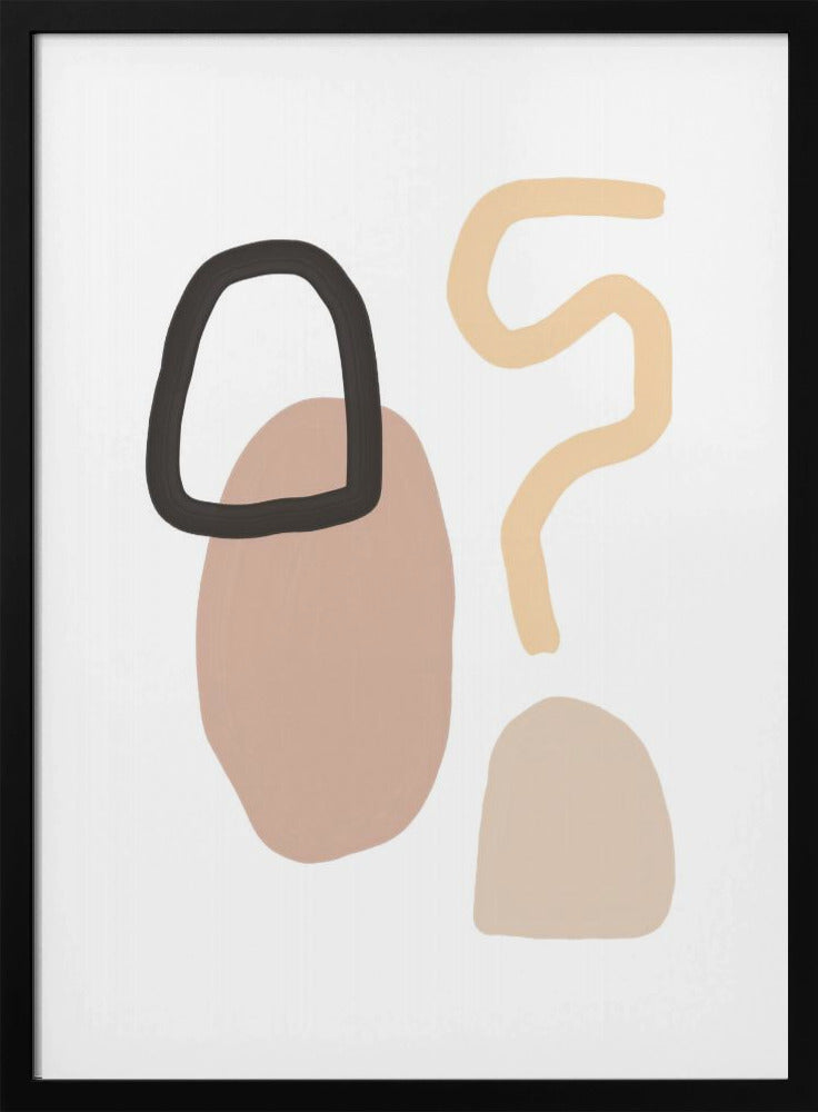 Minimalistische Formen und erdige Töne | Poster
