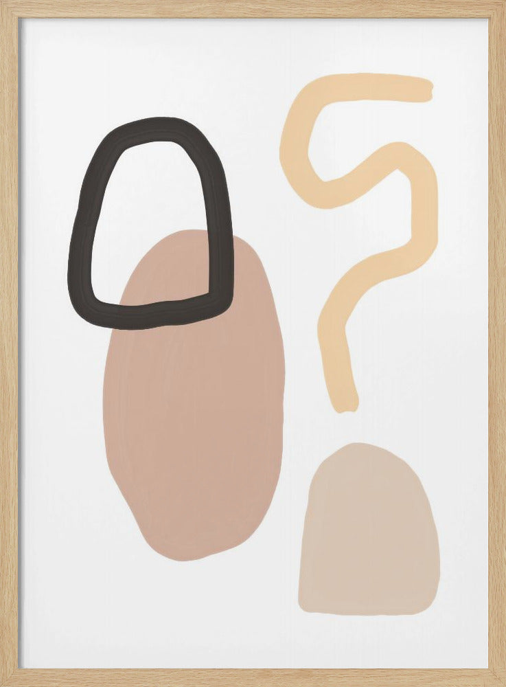 Minimalistische Formen und erdige Töne | Poster