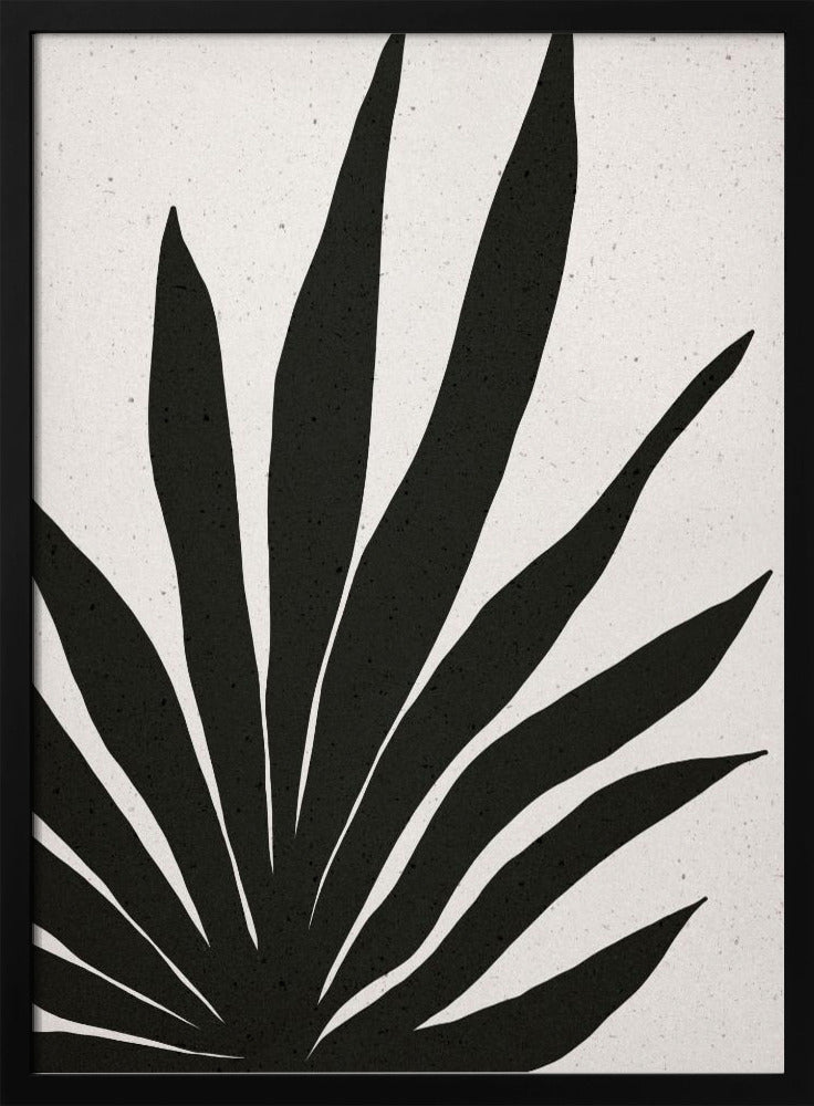 Abstrakte schwarze Blätter | Poster