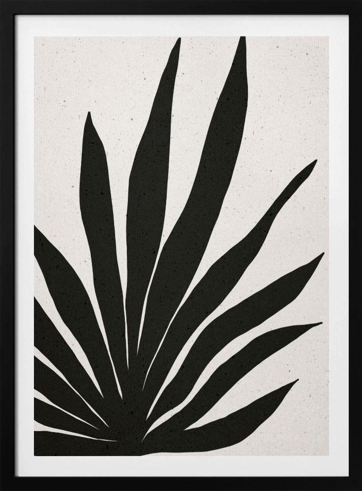 Abstrakte schwarze Blätter | Poster