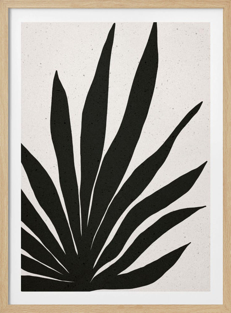 Abstrakte schwarze Blätter | Poster