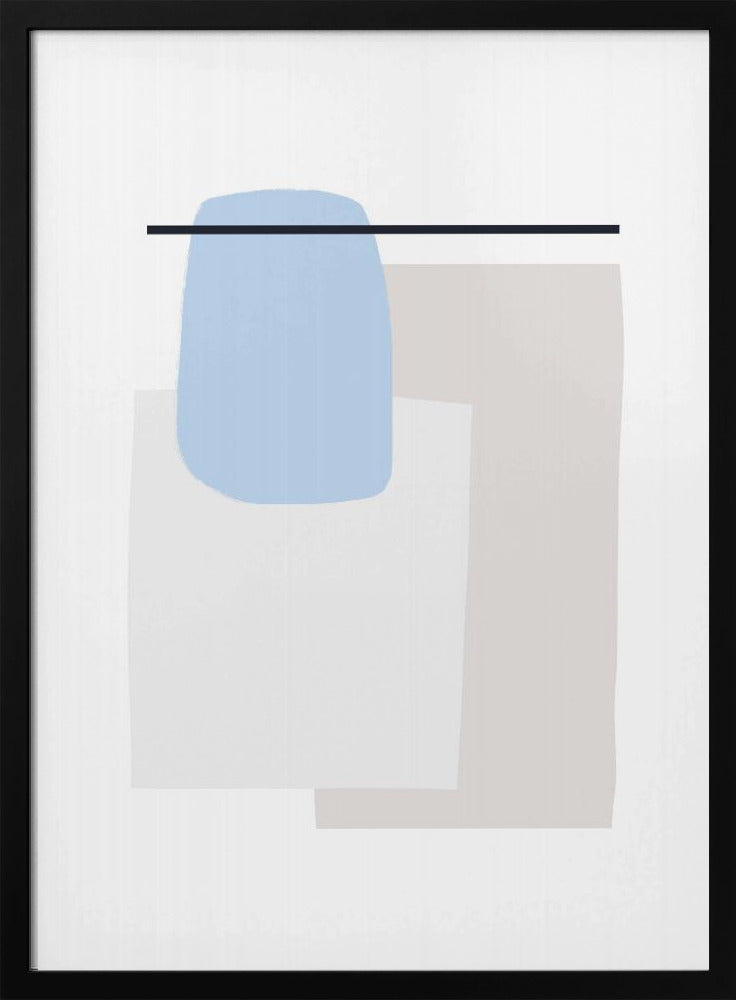 Geometrische Formen in sanften Pastellfarben | Poster