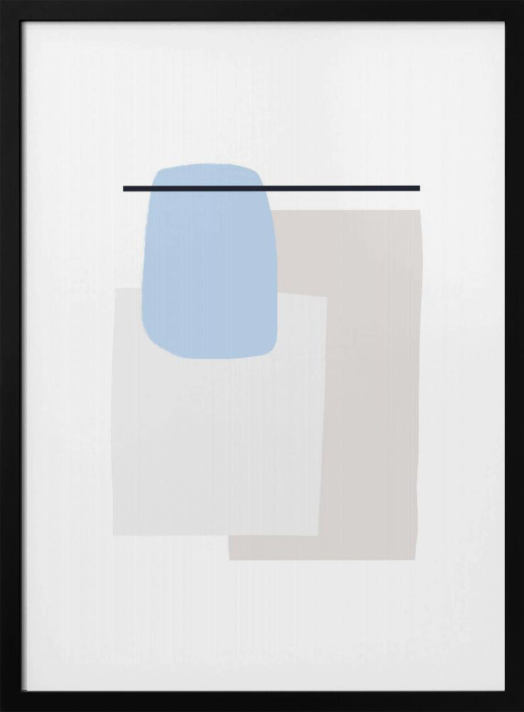 Geometrische Formen in sanften Pastellfarben | Poster