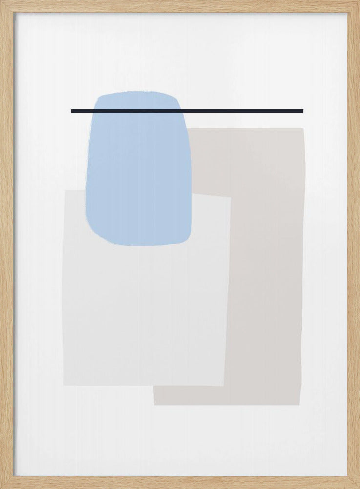 Geometrische Formen in sanften Pastellfarben | Poster