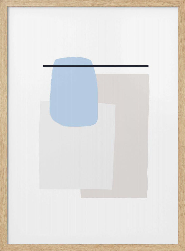 Geometrische Formen in sanften Pastellfarben | Poster
