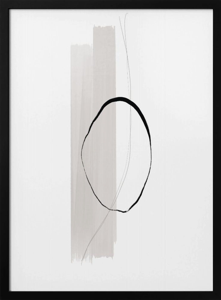 Zarter schwarzer Kreis | Poster