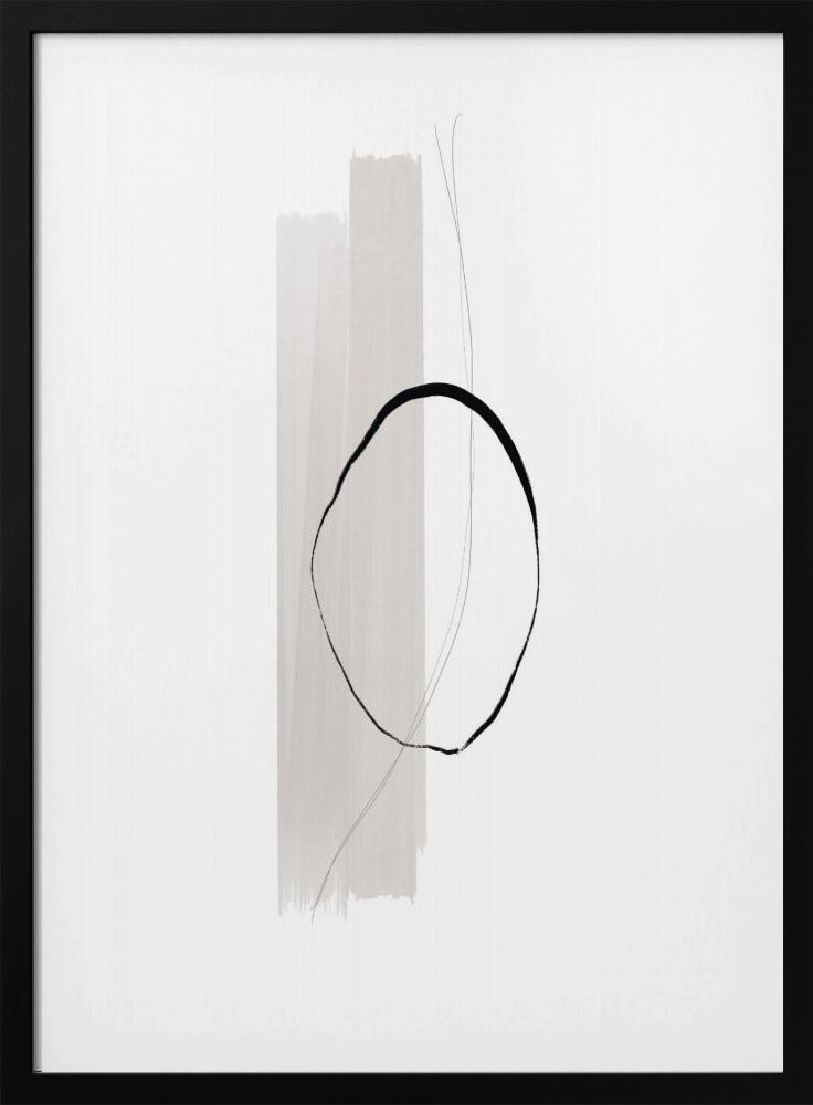 Zarter schwarzer Kreis | Poster