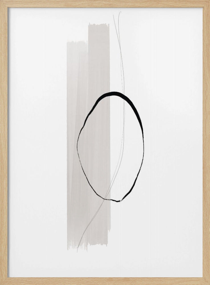Zarter schwarzer Kreis | Poster