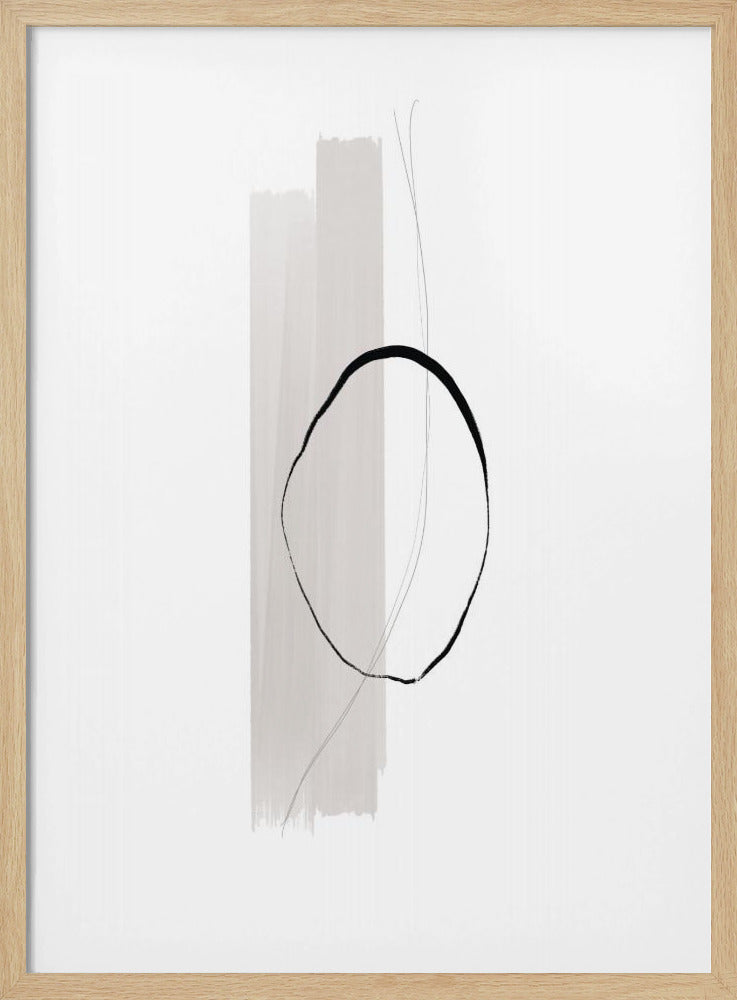 Zarter schwarzer Kreis | Poster